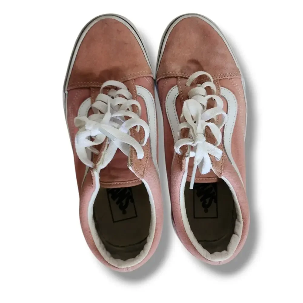 Vans Old Skool Rosette/White Suede Sneakers - Picture 4 of 6